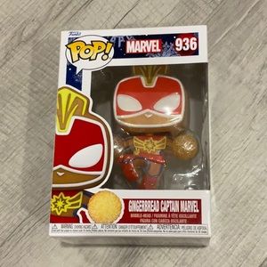 Marvel Gingerbread Captain Marvel Funko Pop